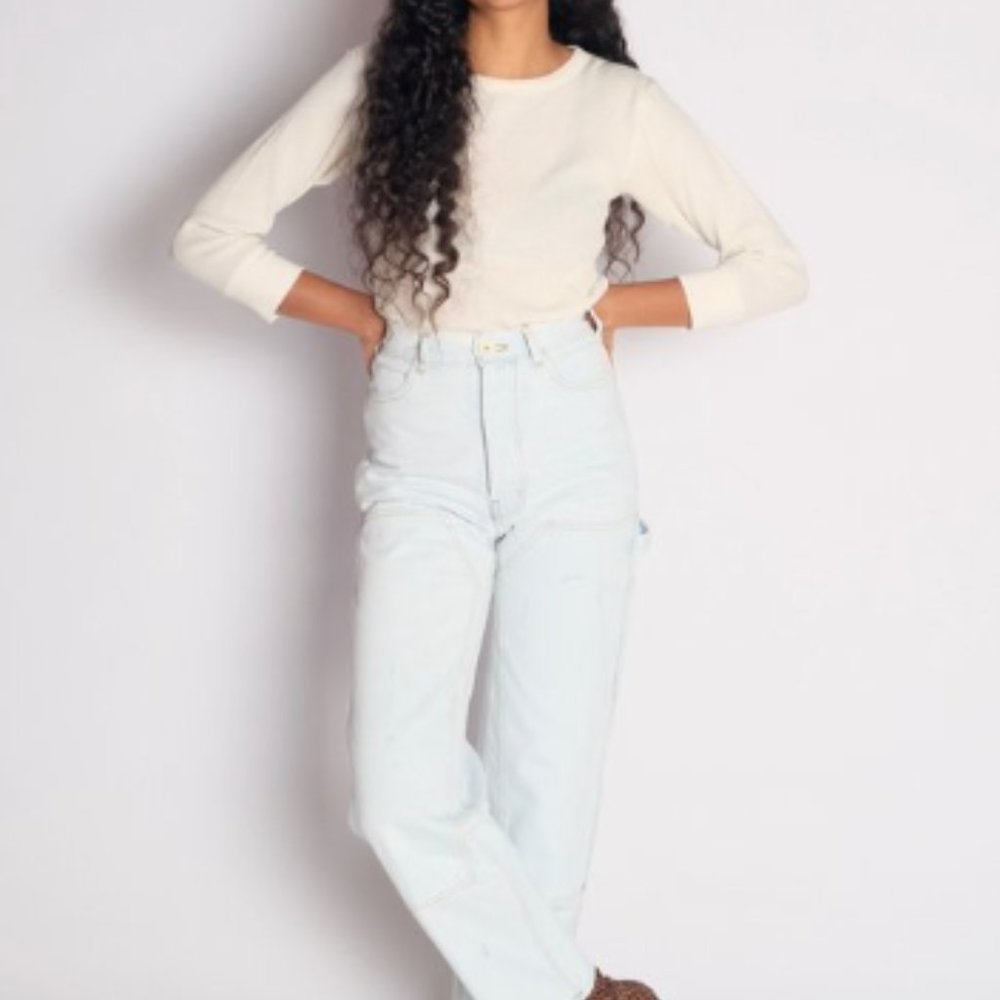 Jesse Kamm PATCHFRONT HANDY PANTS ^ PALE BLUE JAPANESE DENIM